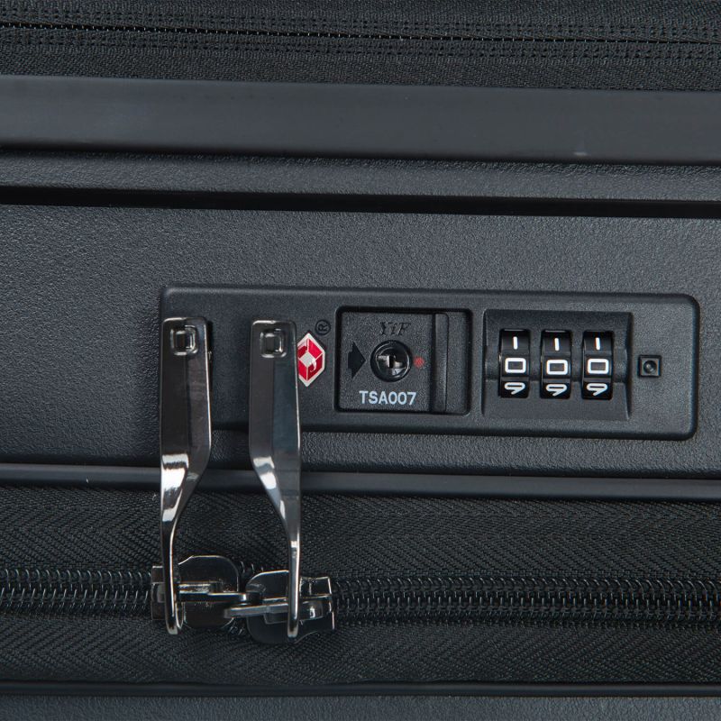 Lot de 3 valises extensibles Haree 55, 67 et 76.5 cm Black