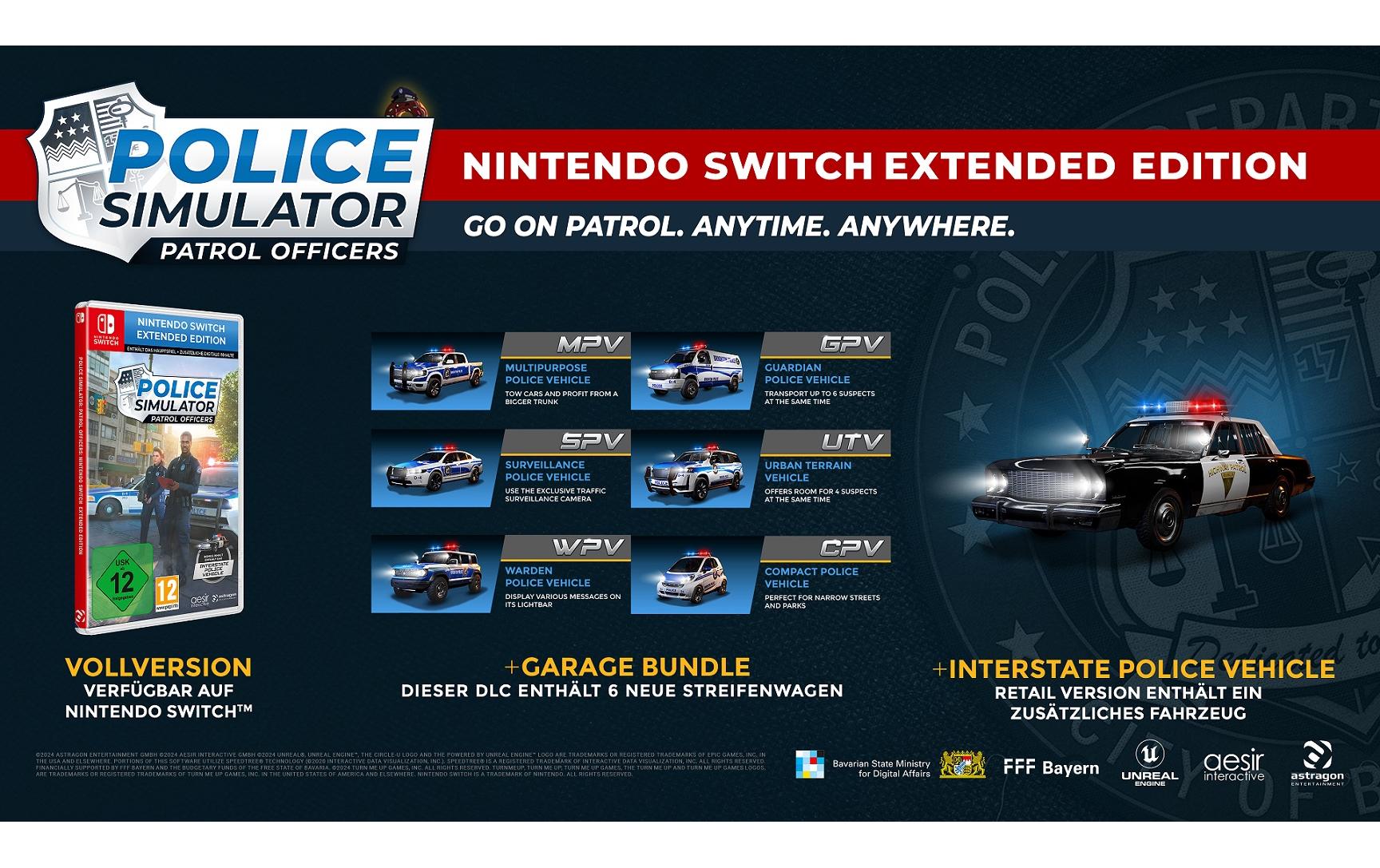 Police Simulator: Patrol Officers Extended EditionEngagieren Sie sich im Polizeidienst dieser fiktiven Grossstadt, Switch