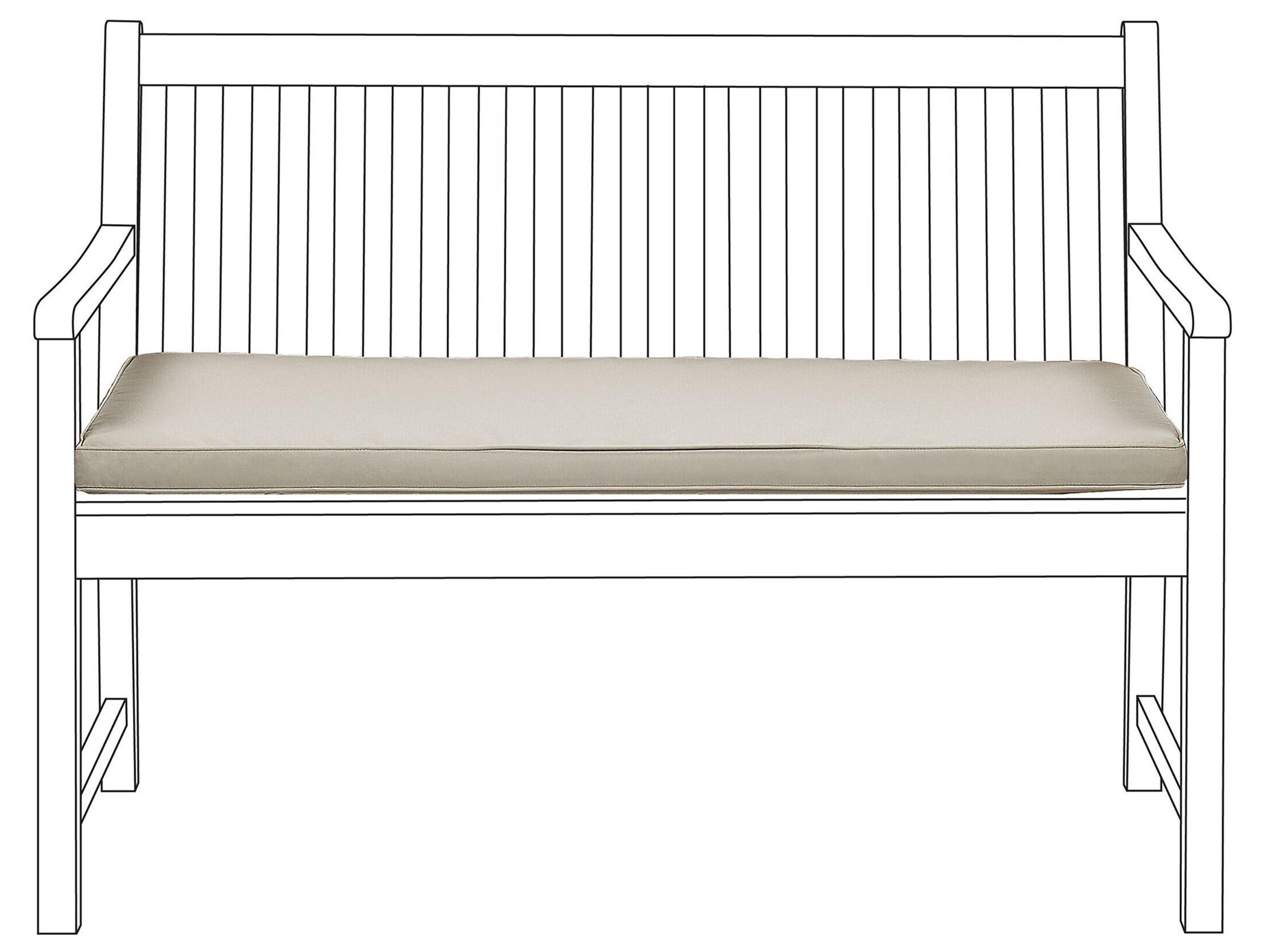 Zitkussen voor bank VIVARA 112 x 54 cm Beige