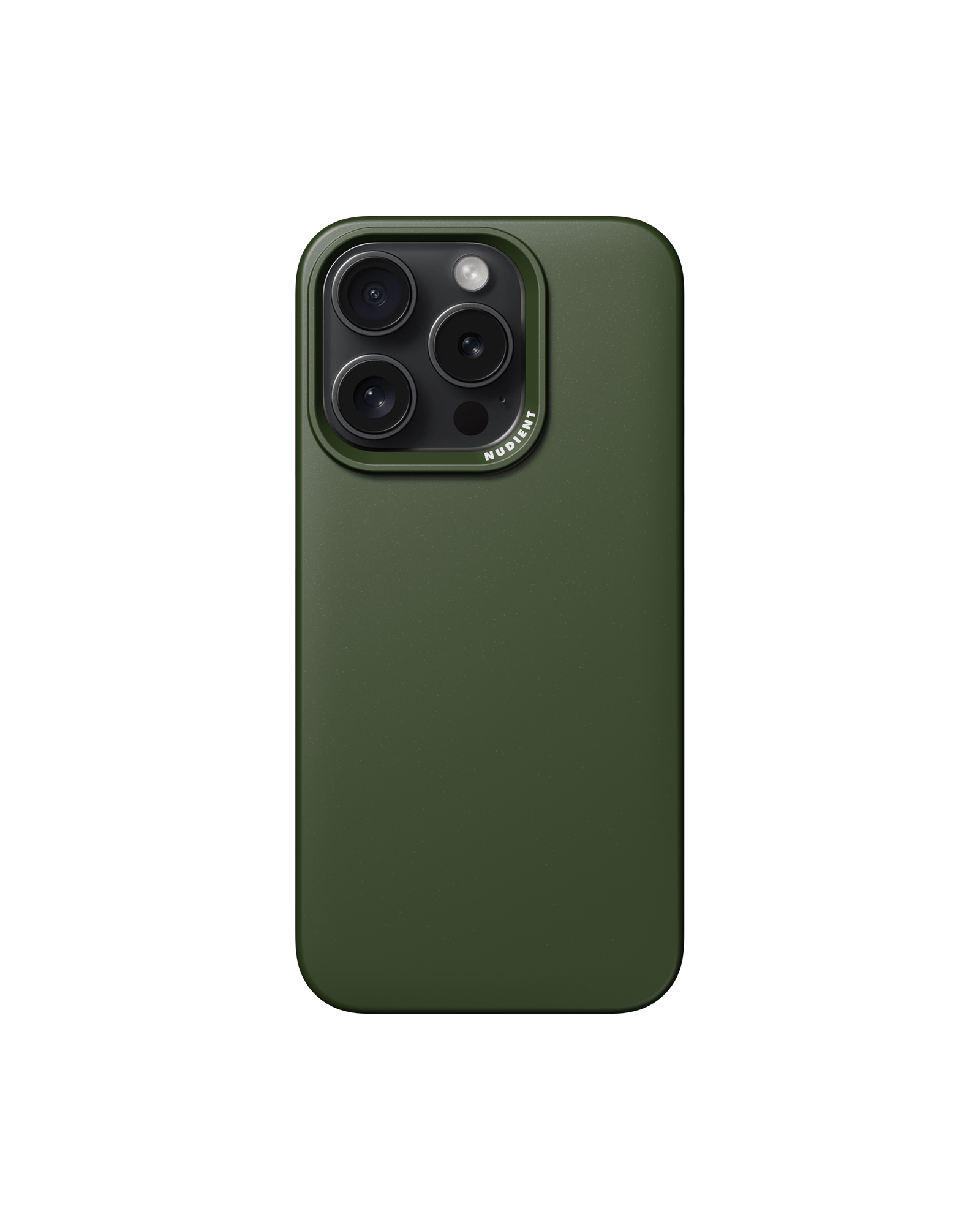 Thin mobilcover iPhone 15 Pro | Polykarbonat. | Moss Green | NUDIENT