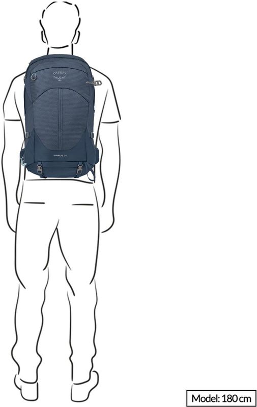 Osprey - Sirrus 34 - Wandelzak - Blauw - Duurzaam en Waterdicht