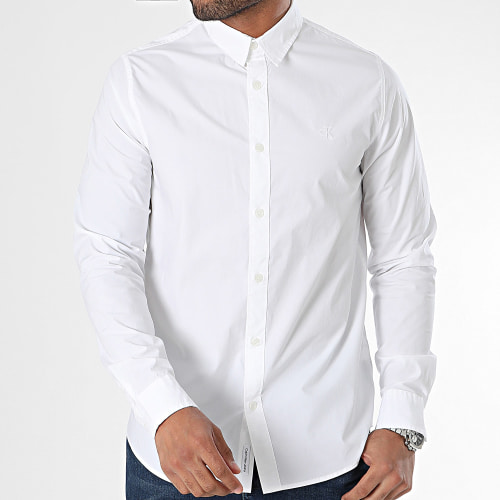 Chemise Manches Longues Slim 4614 Blanc