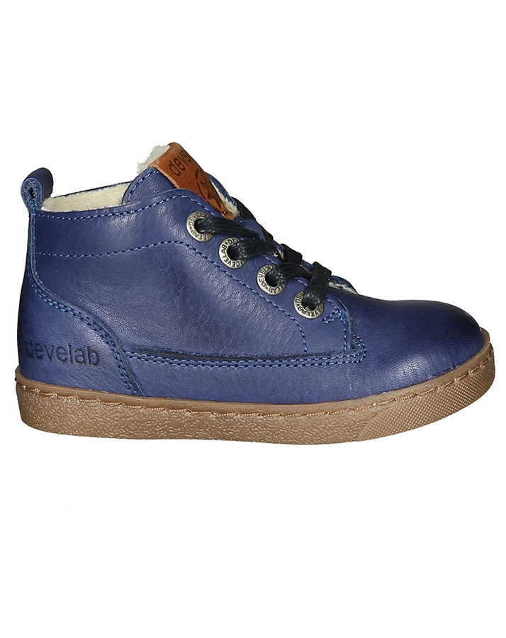 Halbschuhe BUSSLOO gefüttert in blue steel