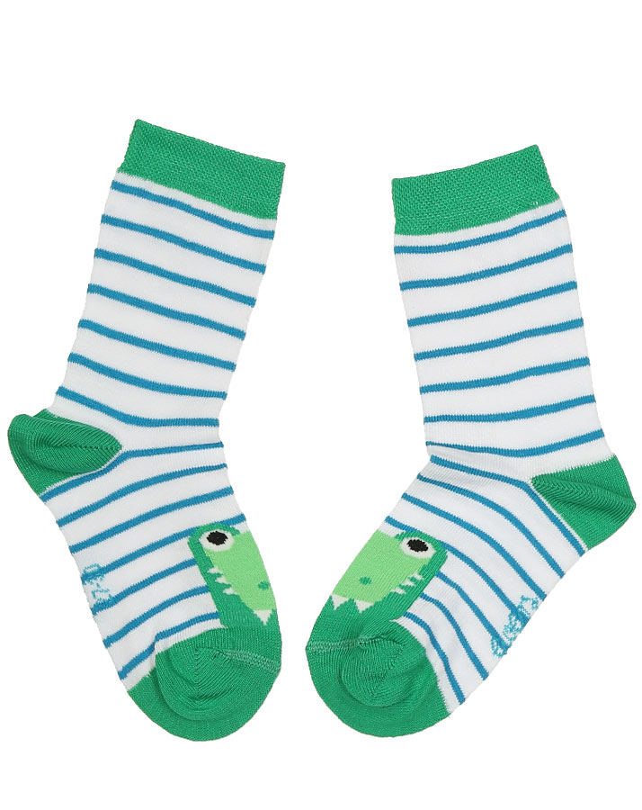 Socken KROKODIL 4er-Pack in grün