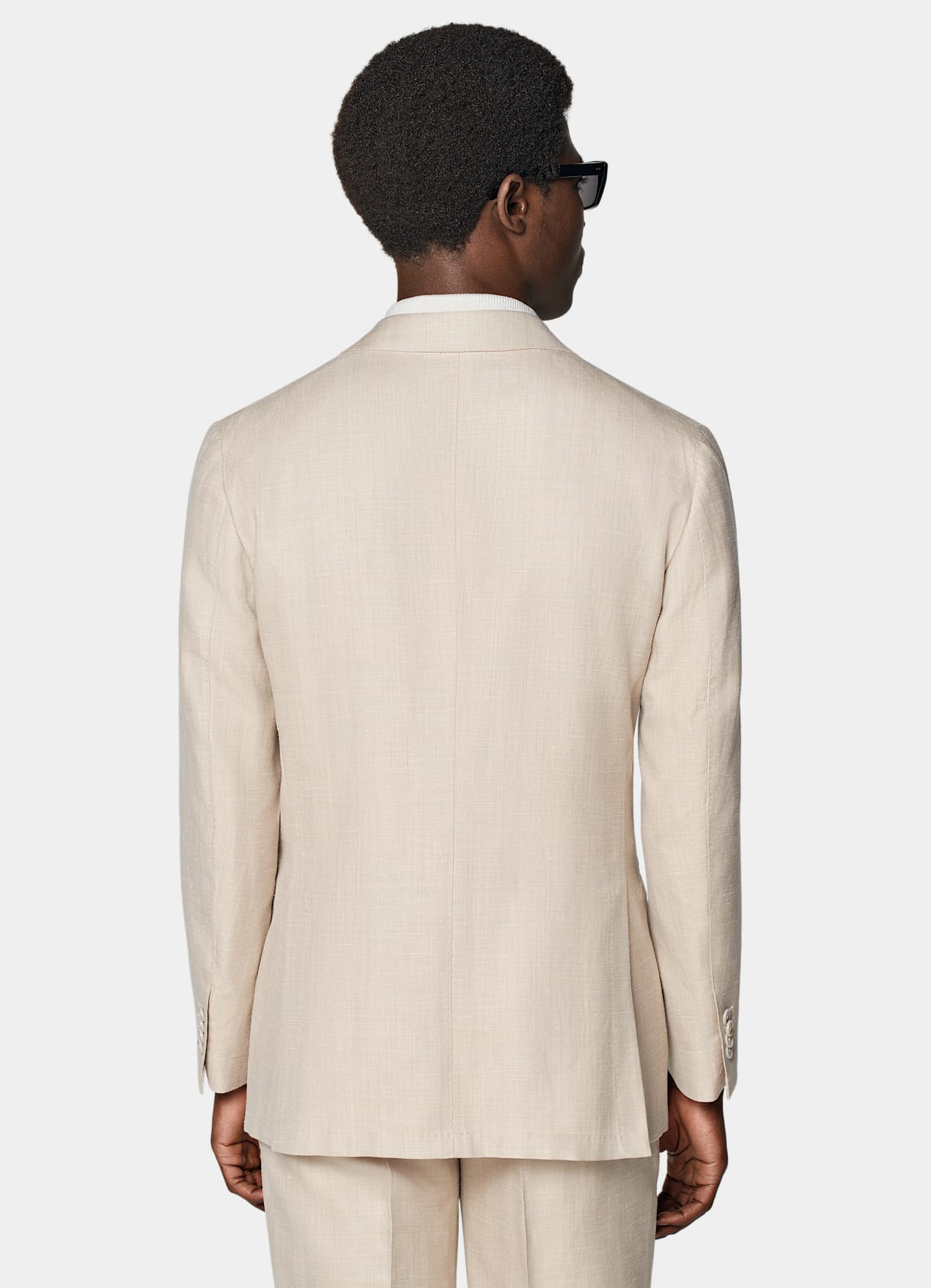 Costume Havana coupe Tailored sable à chevrons