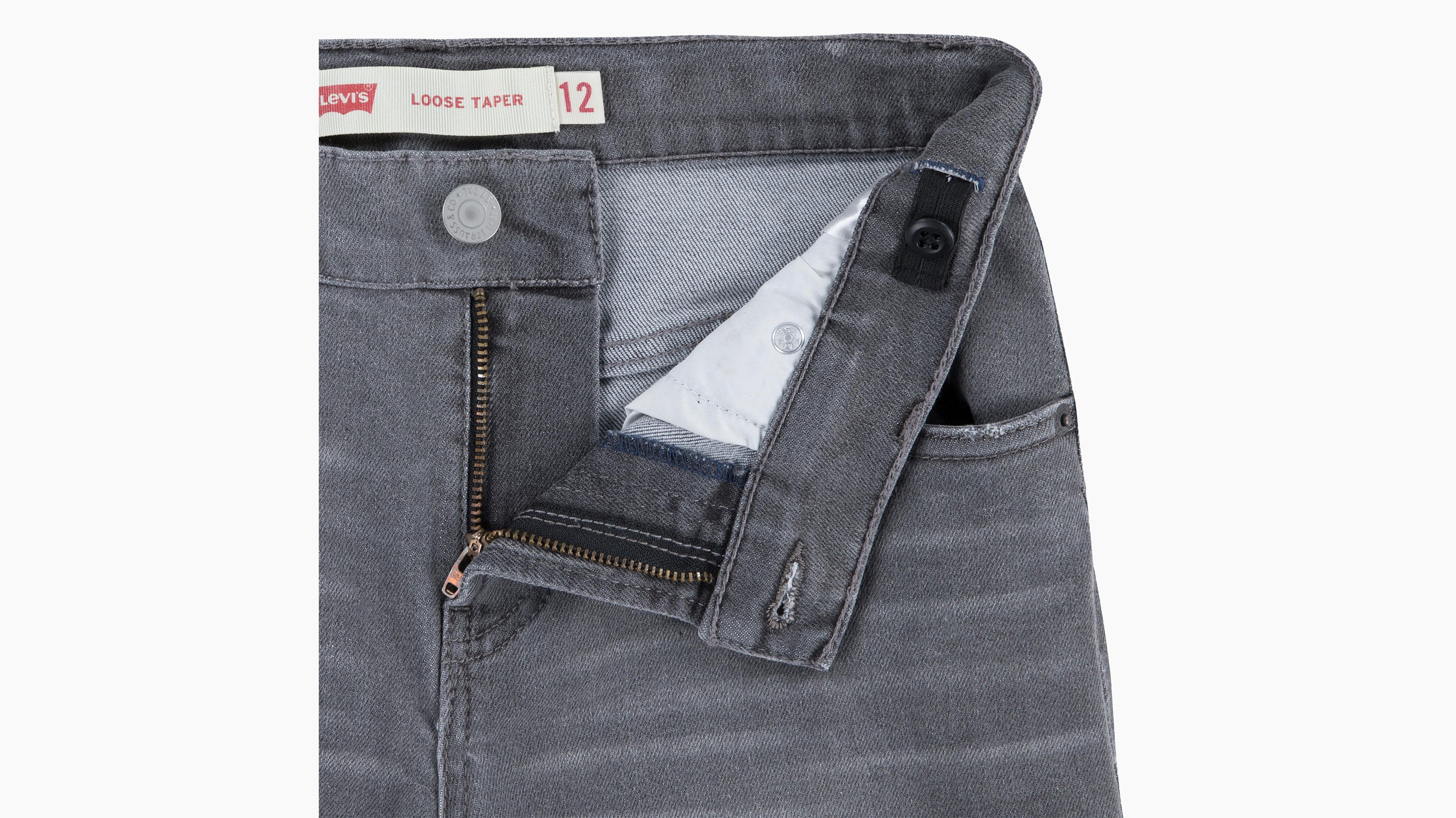 Enfant jean Stay Loose Taper - Graphite Pencil- No Destruct - Gris