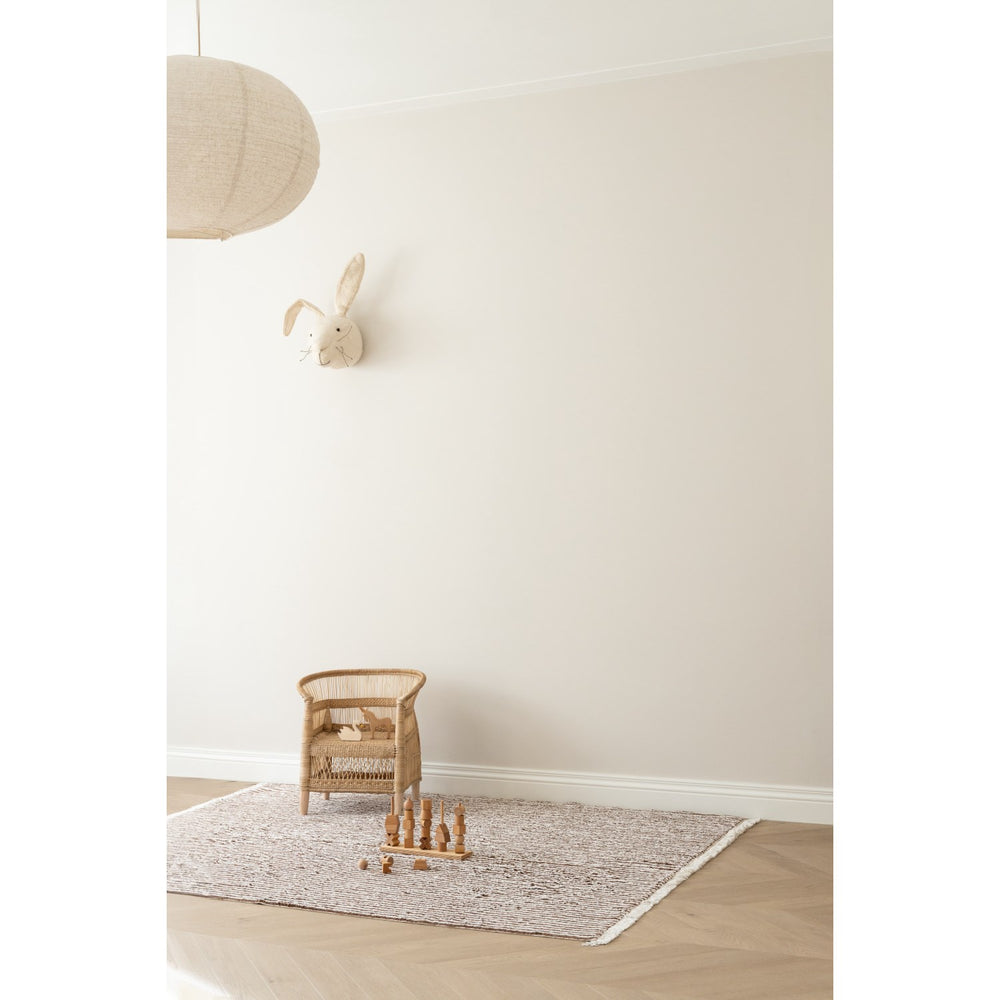 Køb KAS Kopenhagen Brow & Nautral Brown Stripes Rug 140X200