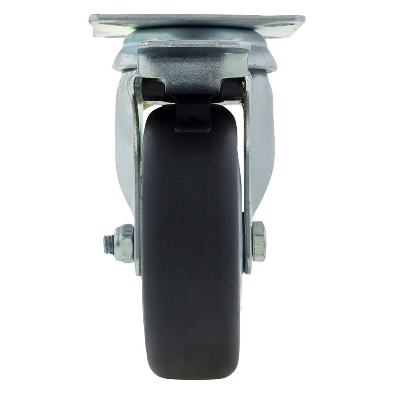 Apparaatzwenkwiel kogellager met rem 75mm 60kg