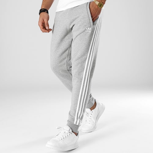 Pantalon Jogging A Bandes GN3530 Gris Chiné