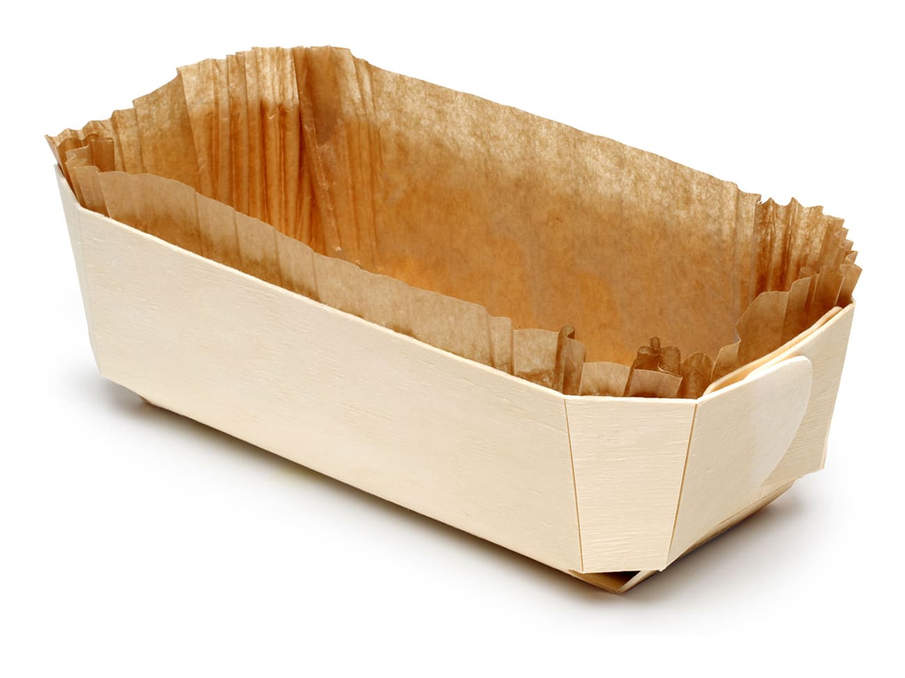 Barquette bois Archiduc - 24 x 11,5 x ht 7 cm - Lot de 10 - Panibois