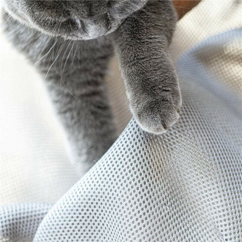 (Ø40cm) Katzen Hängematte Erhöhtes Haustier Bett Hunde Hängeliege - Grau