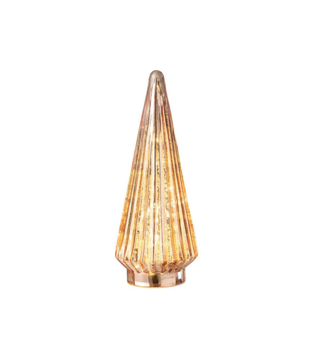 Paris Prix - Sapin De Noël En Verre led 34cm Rose