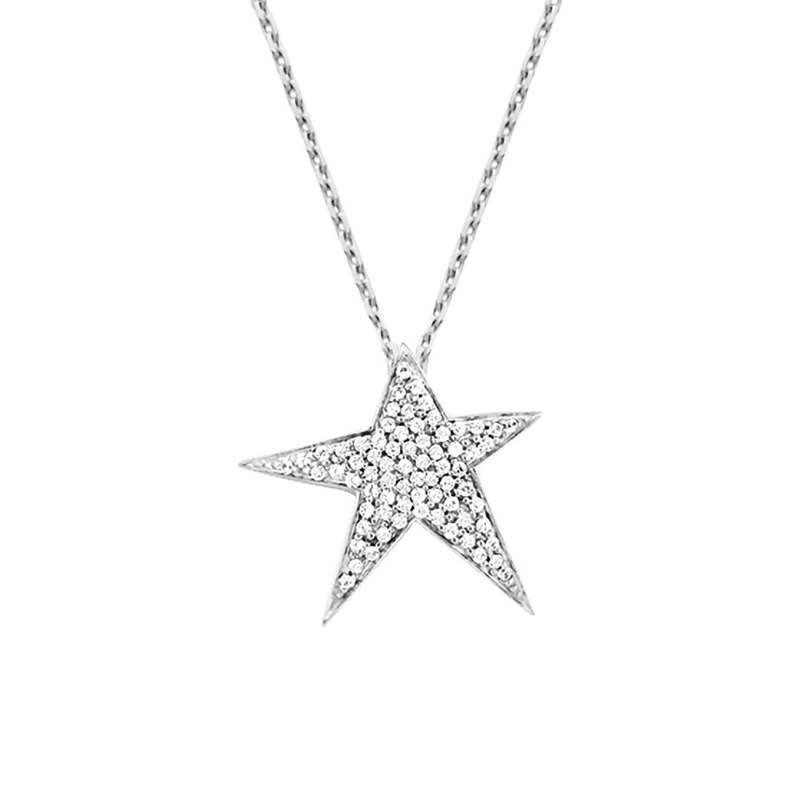 Collier Femme - Oxyde de zirconium - Argent 925 - Longueur : 42 cm