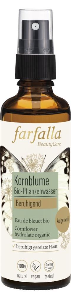 Farfalla Bio-Pflanzenwasser Kornblume beruhigend 75 ml