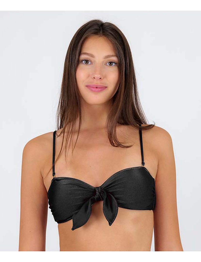 Top Bikini Shimmer Black