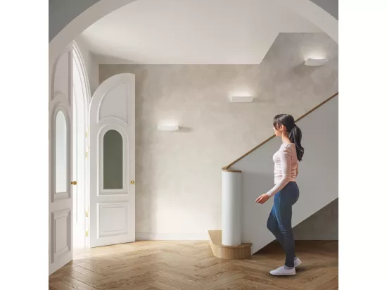 Sollux HATTOR Applique Plaster Uplighters Blanc G9