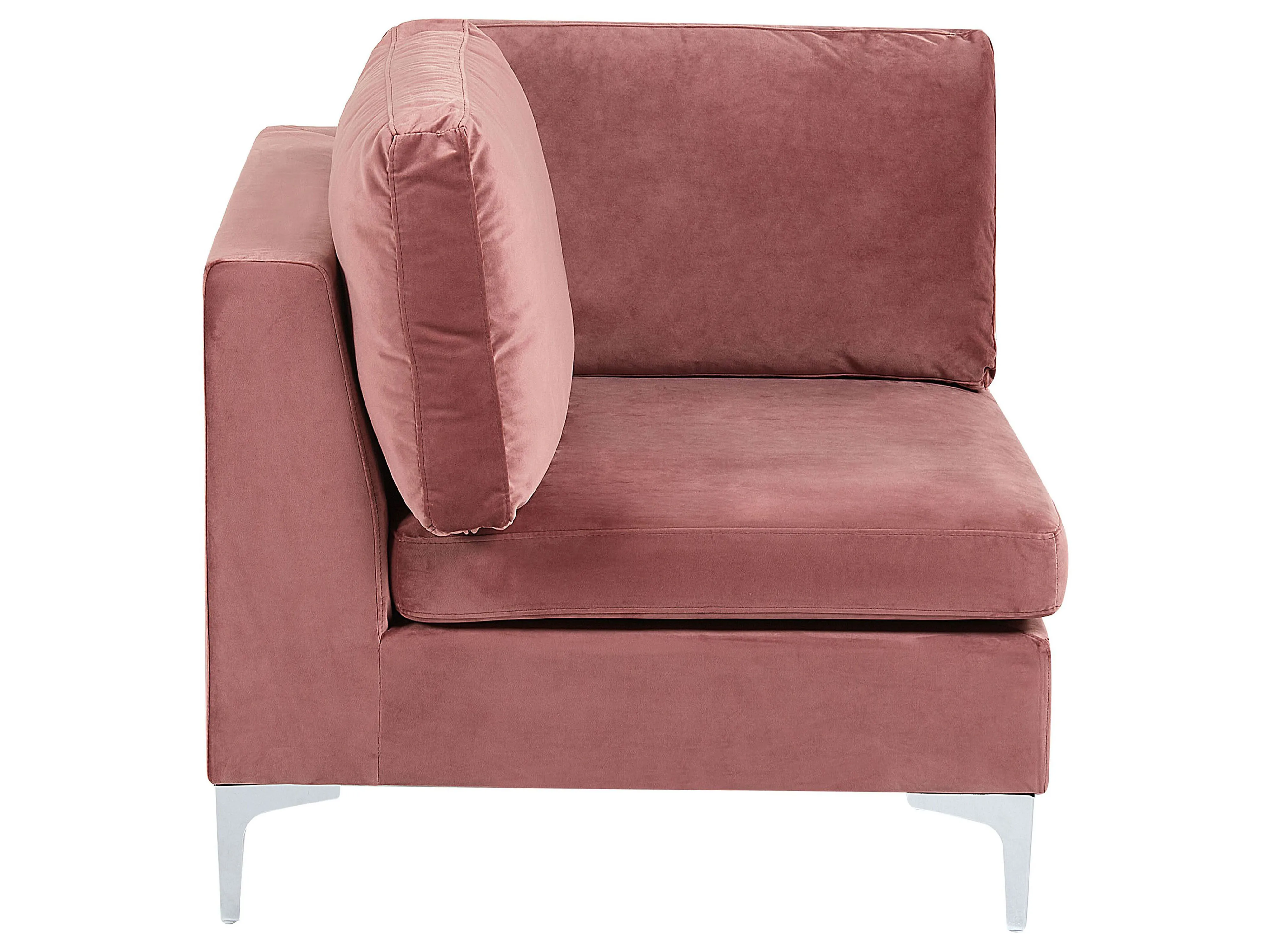Hoekmodule EVJA Fluweel Roze