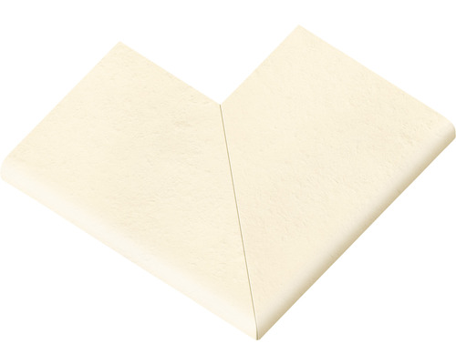 Zwembadrand, Bergerac vlak element, 90° buitenhoek, champagne, 49,6 x 31 x 3,2 cm