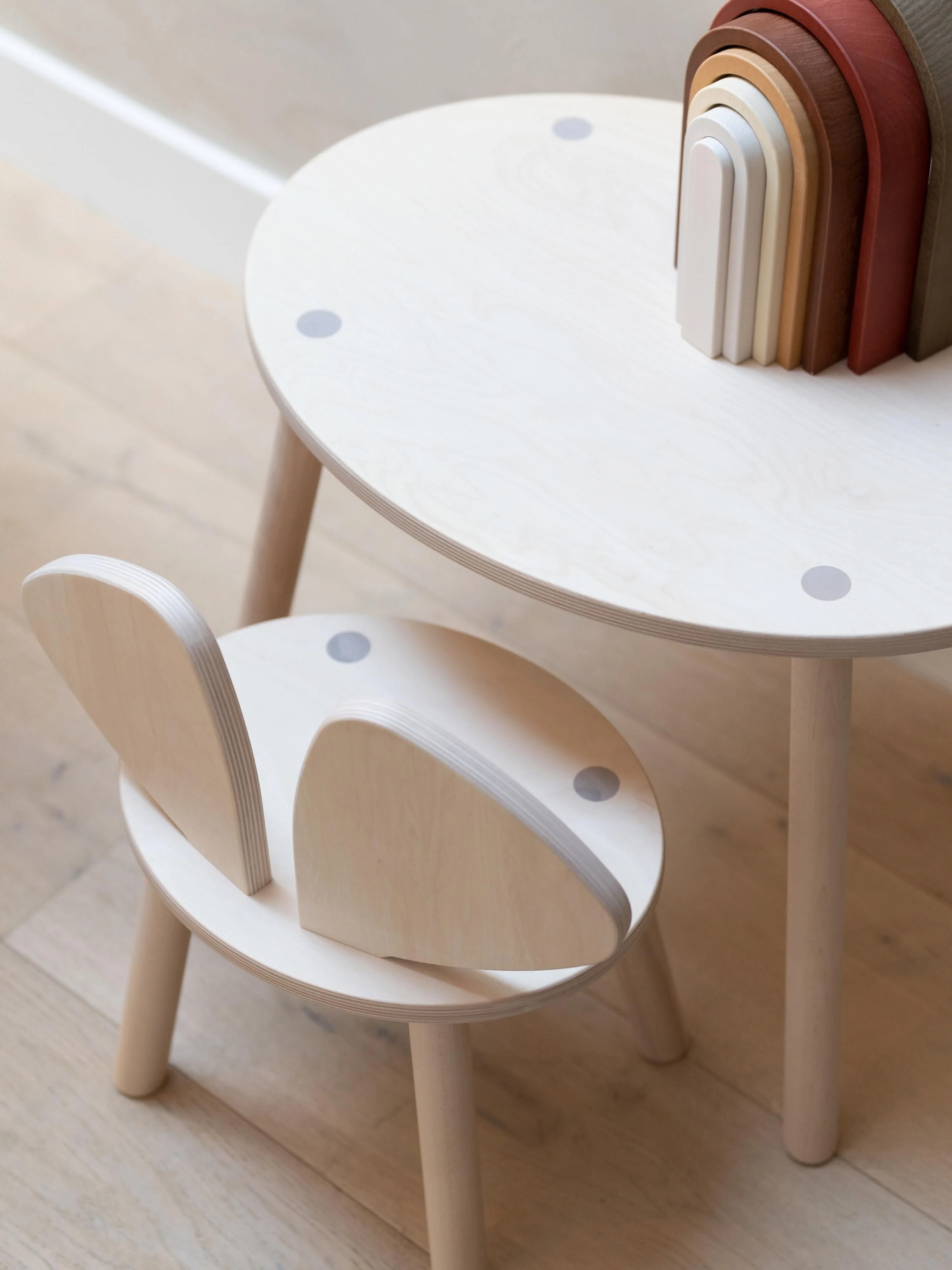 Kindertafel Mouse met kinderstoel