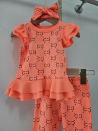 Summer girl designer set - oranje