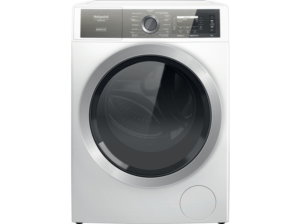 MÁQUINA DE LAVAR ROUPA HOTPOINT H8 99AD GPOWER SPT - BRANCO A 9KG