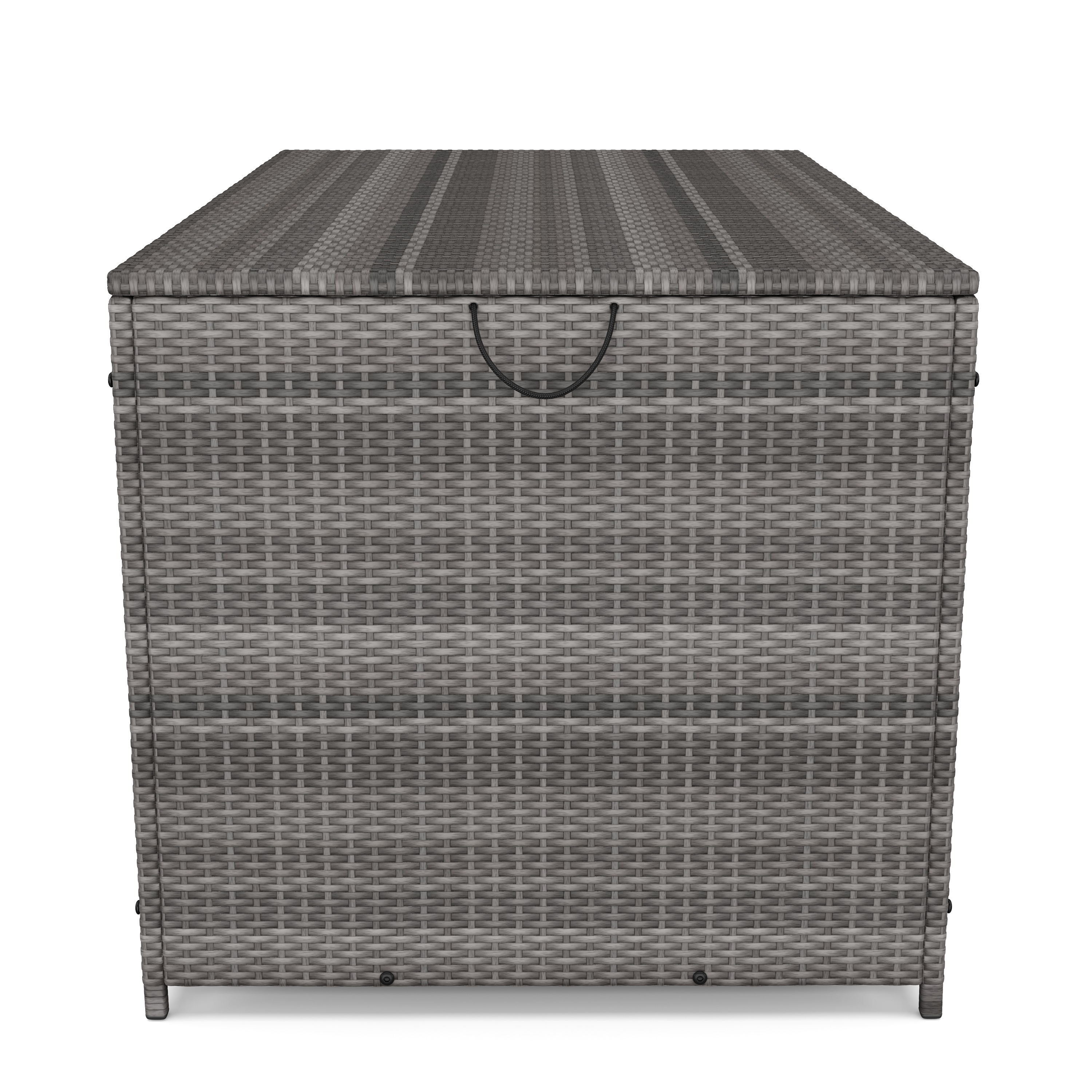 Rattan Kissenbox ZOE 150 x 80 x 85 cm grau