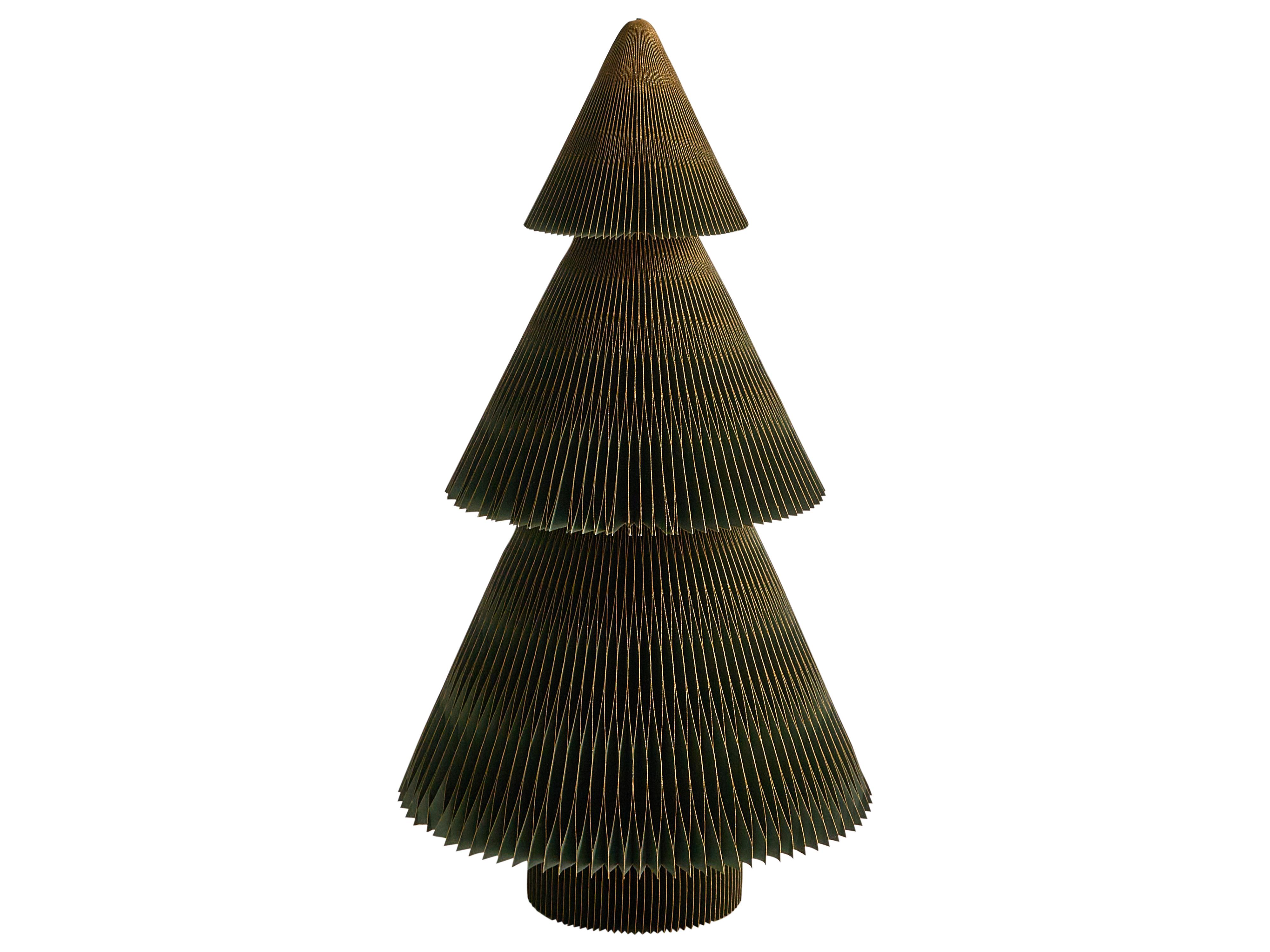 Set van 2 kerstdecoraties VEFSNA Kerstboom 90/122 cm Beige/groen