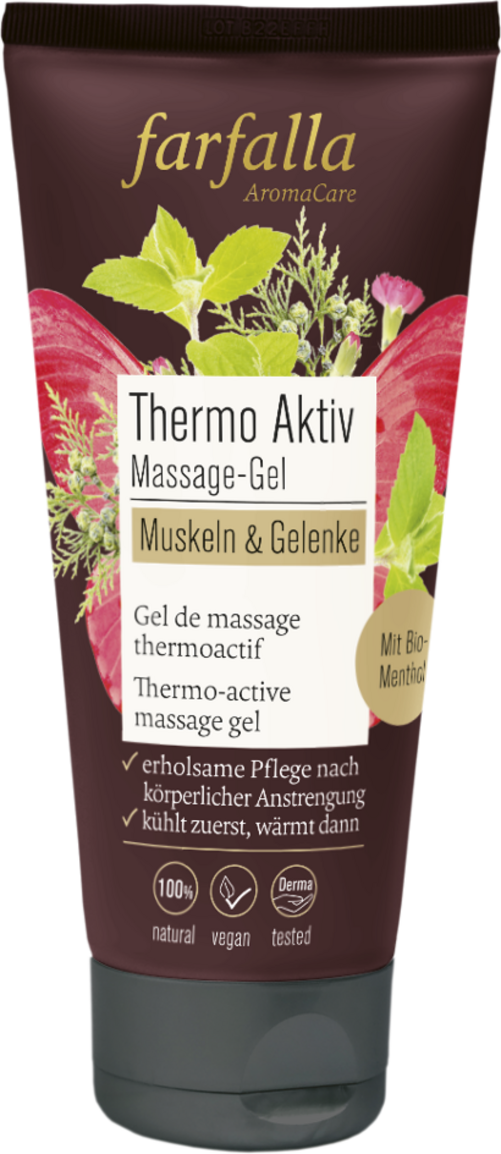 farfalla  Muskeln & Gelenke Thermo Aktiv Massage-Gel, 100 ml