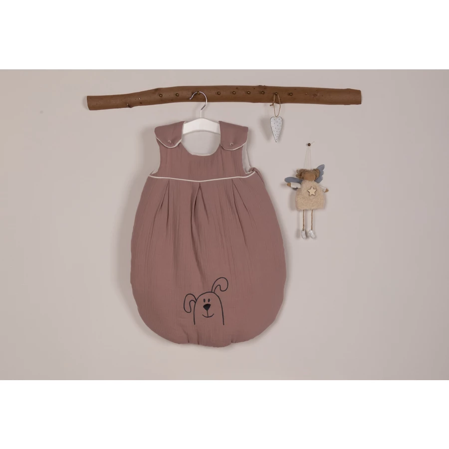 Be Be 's Collection Musselin Winter-Schlafsack wattiert altrosa