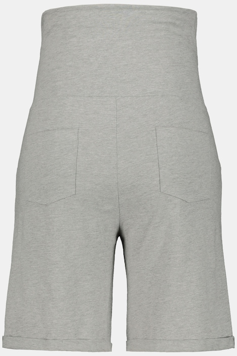 Bellieva-Shorts, Umstandshose, Elastikbund, Biobaumwolle, GOTS