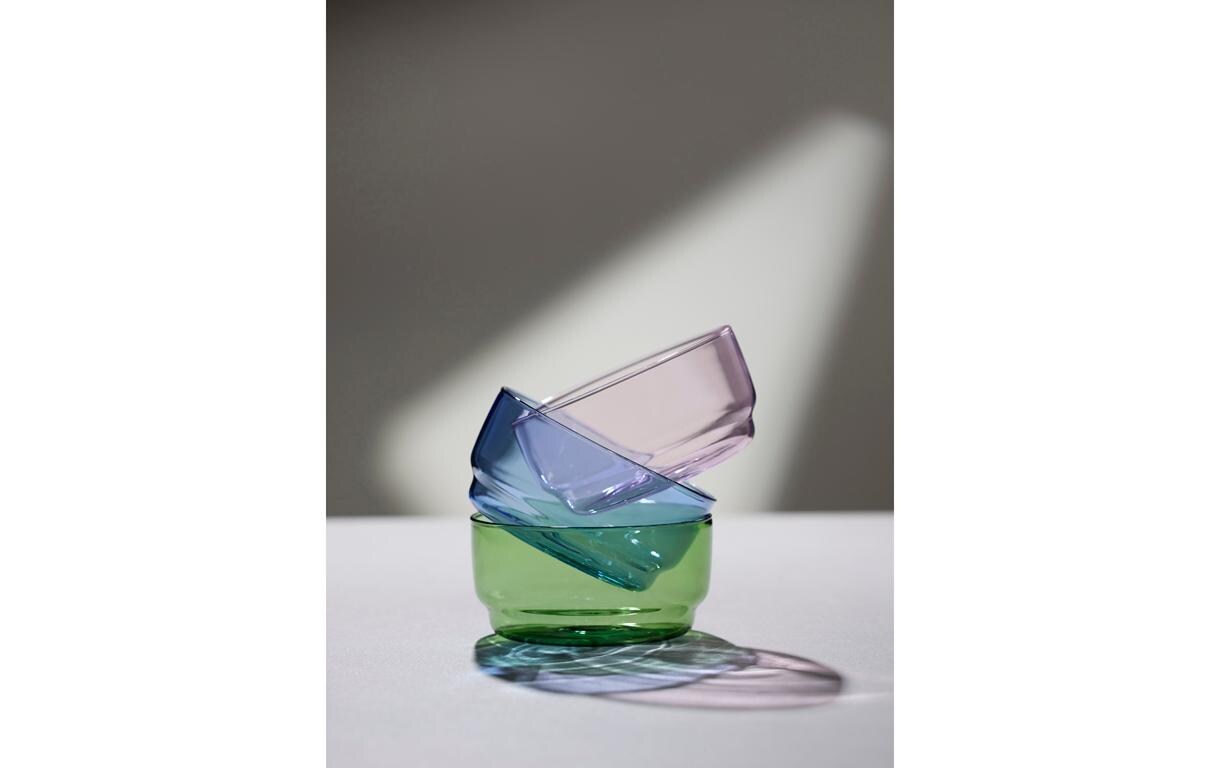 Schale Torino Blau, 2 Stück, 12 cmGlasschüssel zum Servieren einer Vielzahl von Speisen
