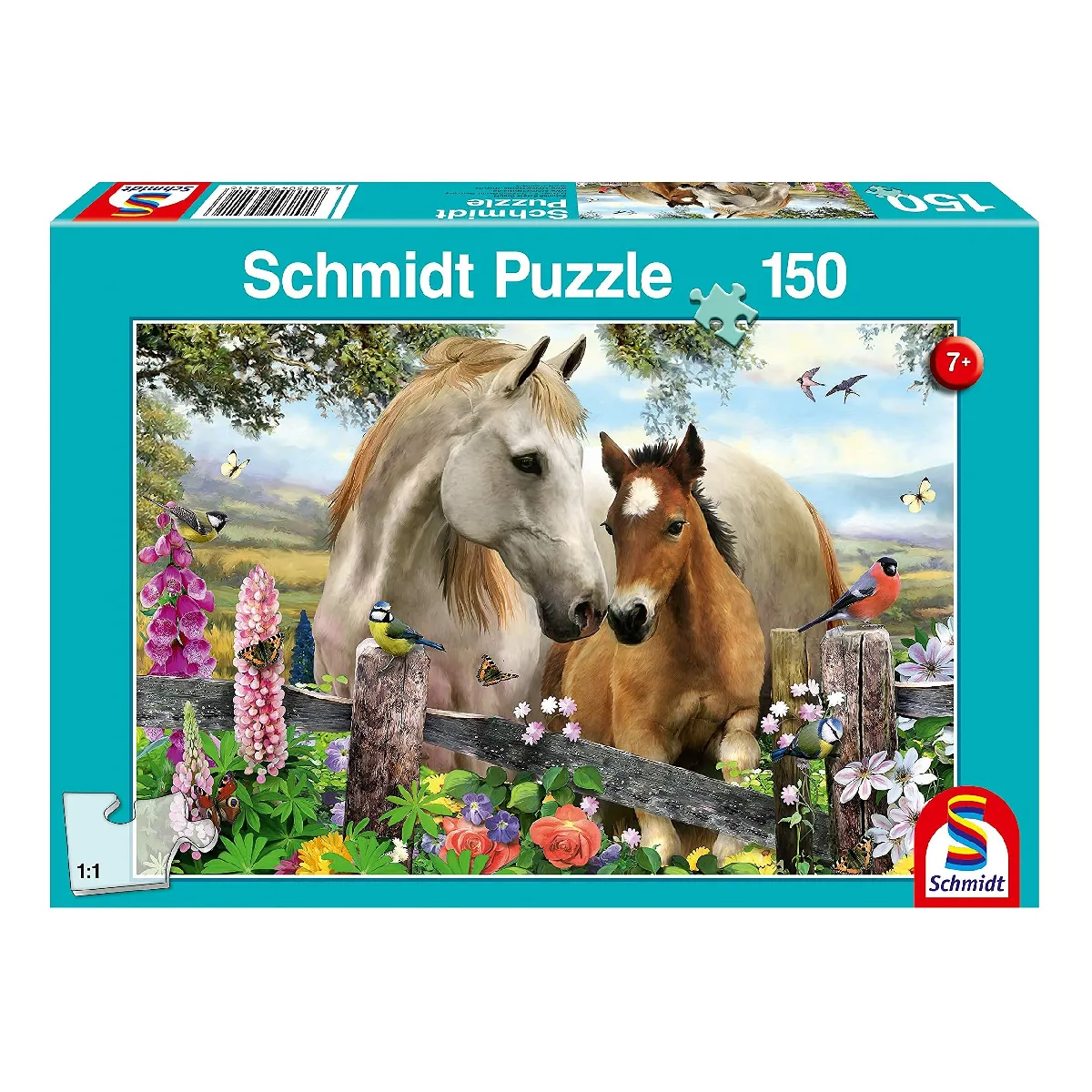 Schmidt Spiele Puzzle - Jument et Poulain