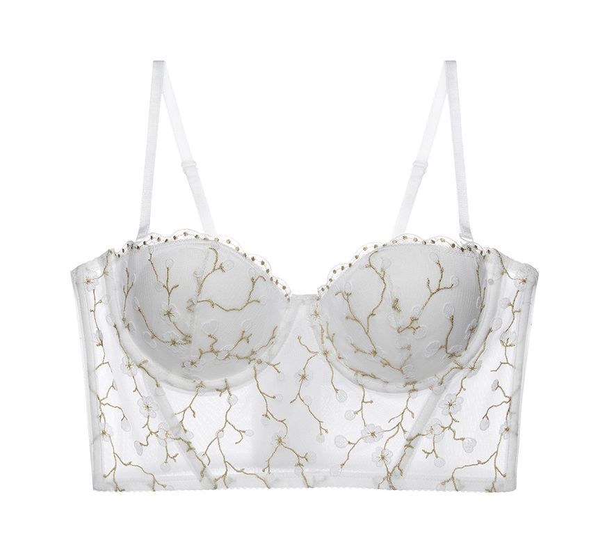 Rosesand - Bralette met bloemenborduursel