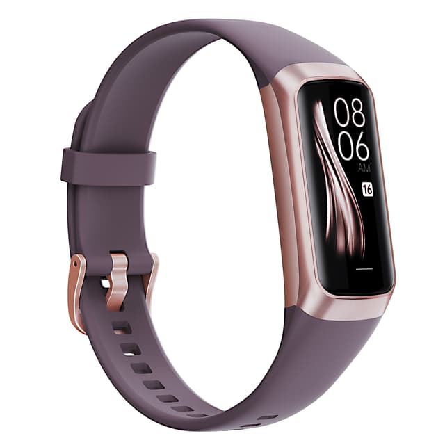 Smartwatch med puls- og blodtryksmåler Lilla