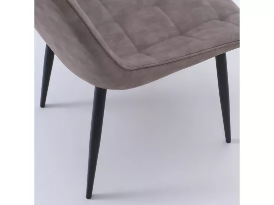 Set de 4 Chaises NOEMI taupe melange