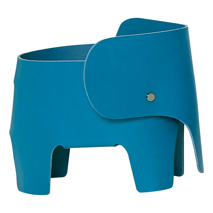 EO Lampe de chevet Eléphant en cuir | Bleu