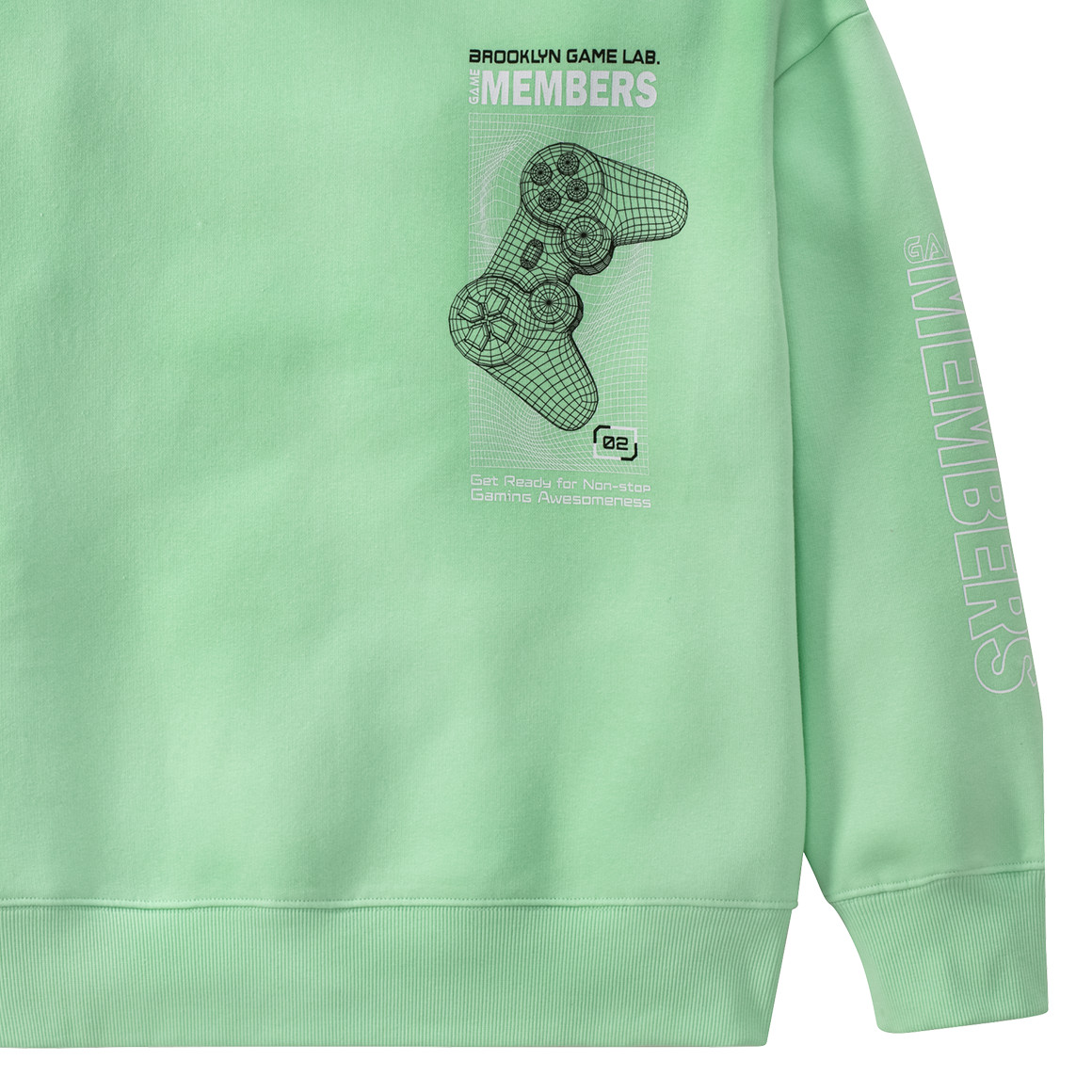 Beatwear Jungen Hoodie mit Print hellgrün
