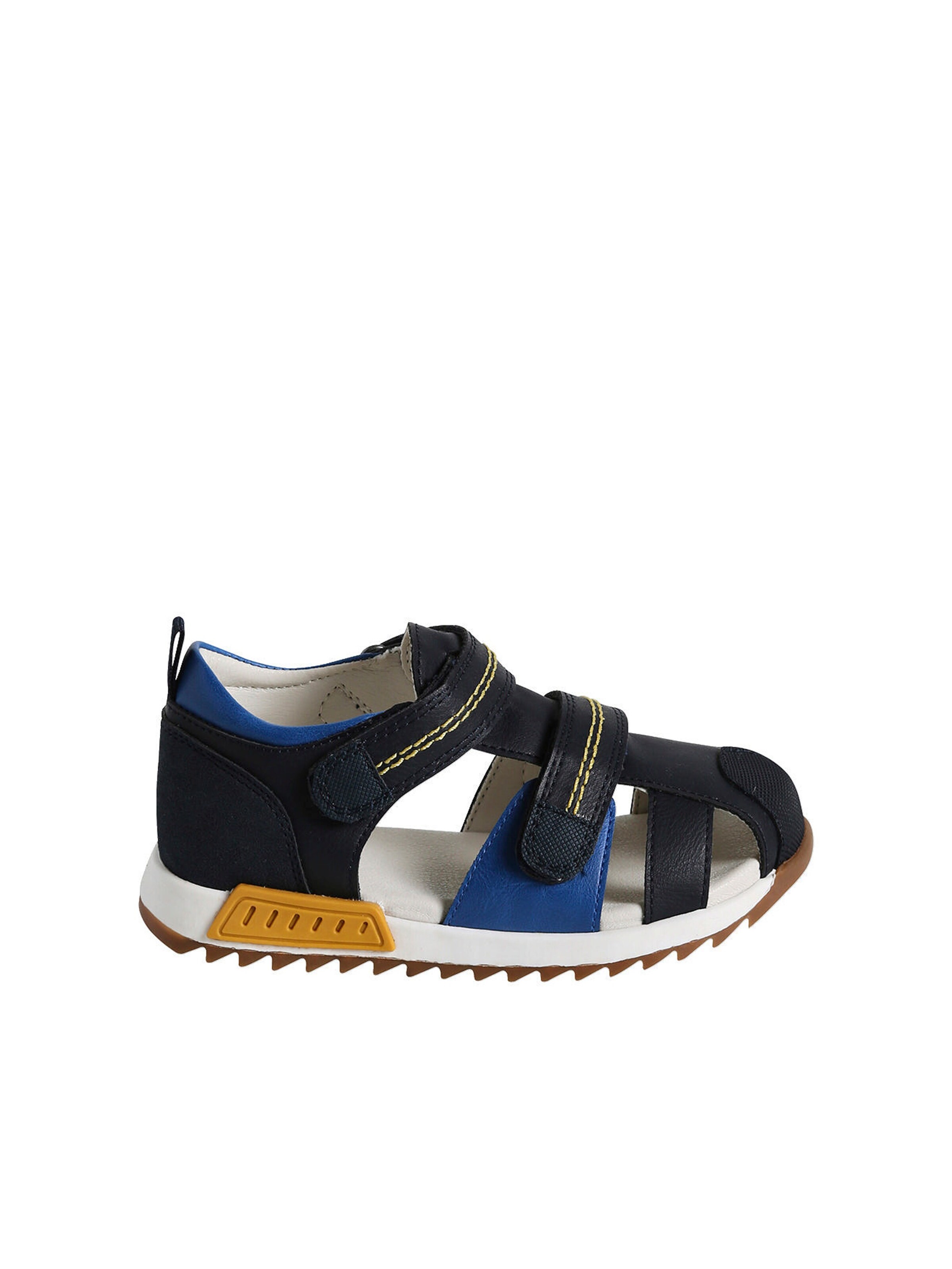 Vertbaudet Kinder Klett-Sandalen nachtblau/blau
