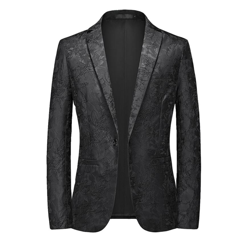 Fireon - Blazer met reverskraag en bloemenprint, één knoop