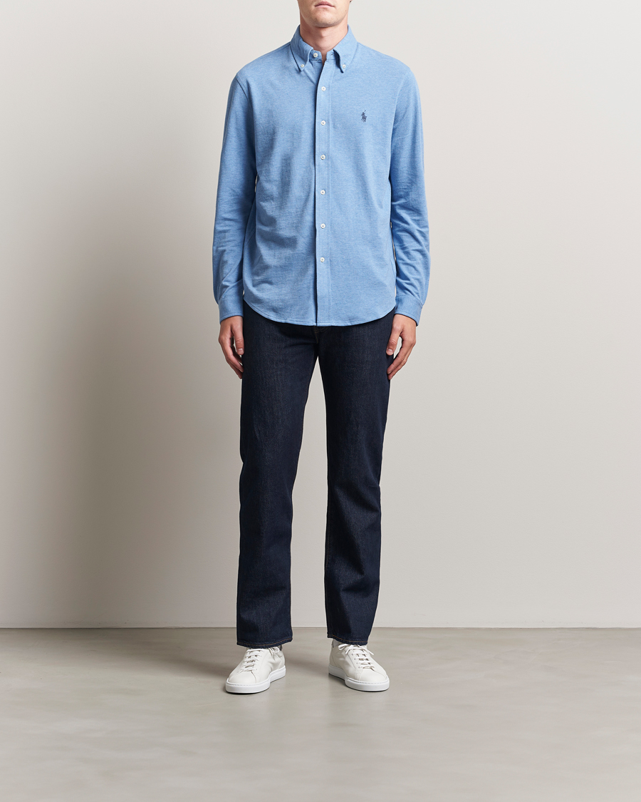 Polo Ralph Lauren Featherweight Mesh Shirt Soft Royal Heather