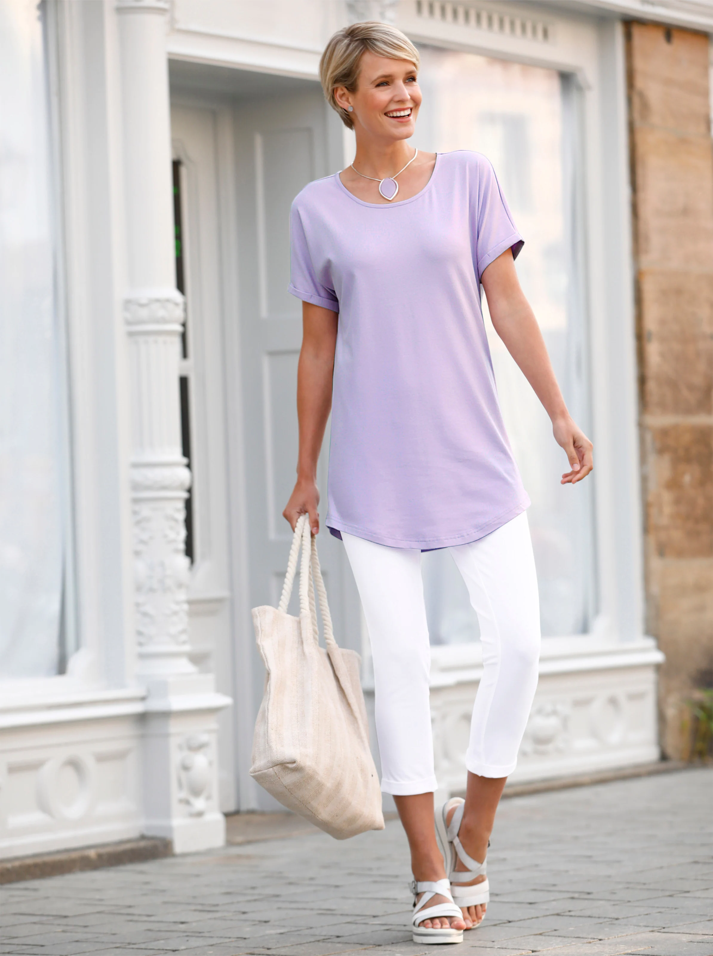 Longshirt in flieder