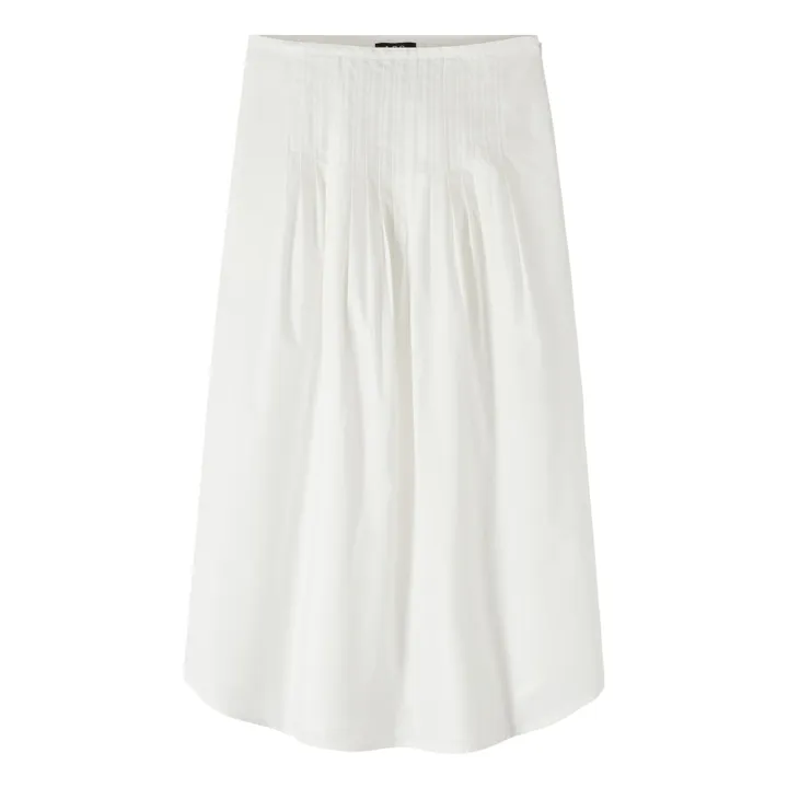A.P.C. Jupe Olympia Coton Bio | Blanc