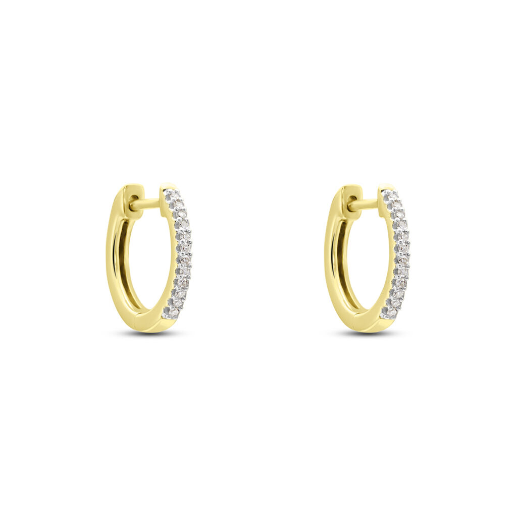 Creoles Or Jaune Aryanna Diamants