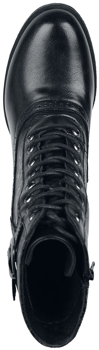 Lace-Up Boots With Ornaments | Gothicana by EMP Talons hauts