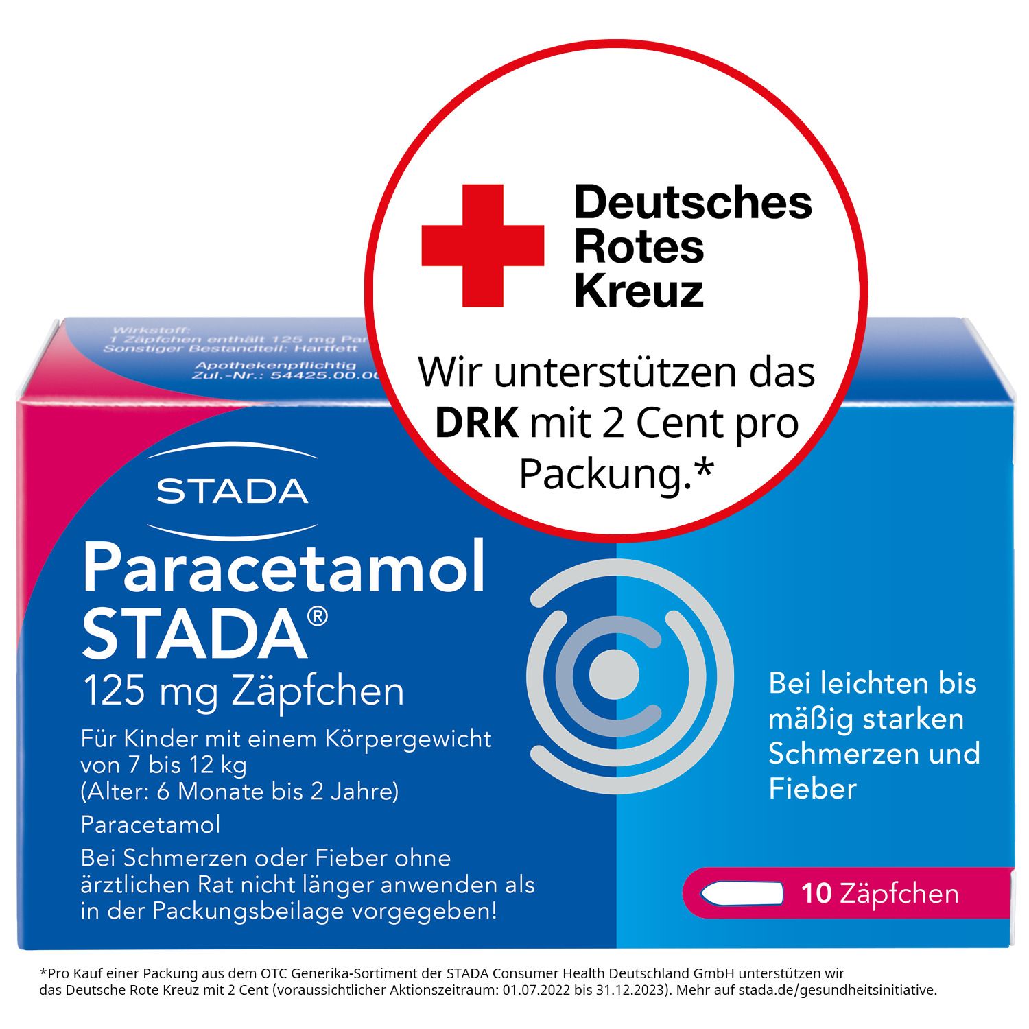 Paracetamol STADA® 125 mg Zäpfchen