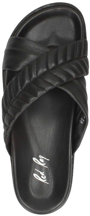 Red Rag Women Flat Sandal Padding zwart