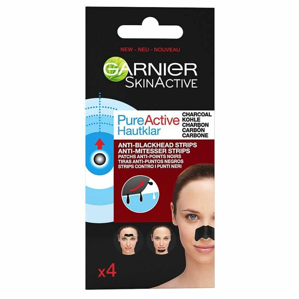 Garnier SkinActive Pure Active Charcoal Neusstrips4 stuks