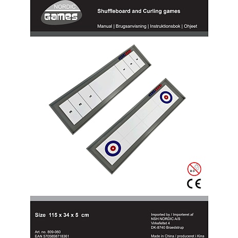 Shuffleboard/curling 2-i-1 NORDIC Games
