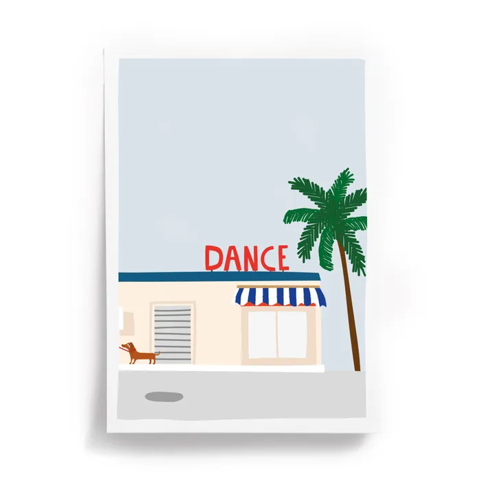 Taxi Brousse Affiche Dance  | Bleu ciel