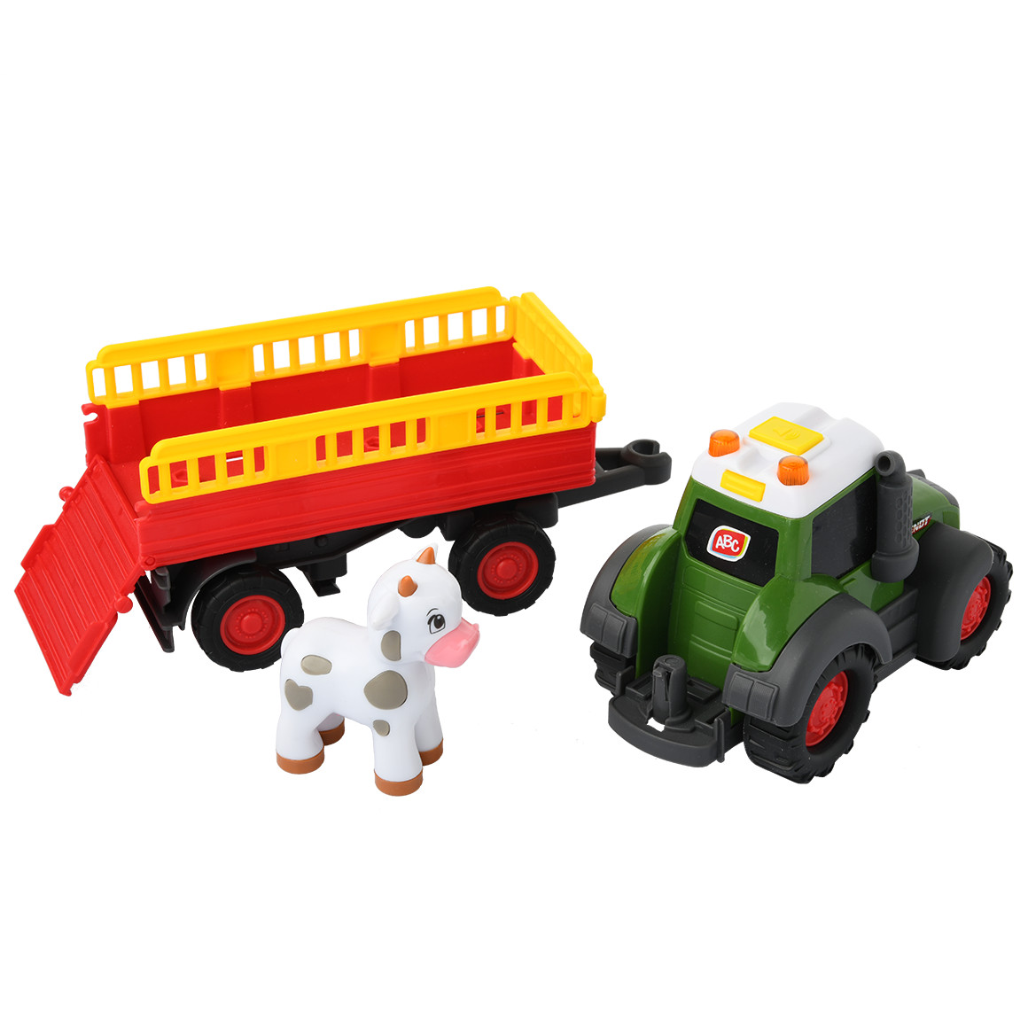 Dickie Dickie Toys ABC Fendt Animal Trailer grün / rot / gelb